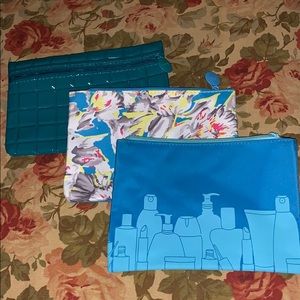 3 makeup bags